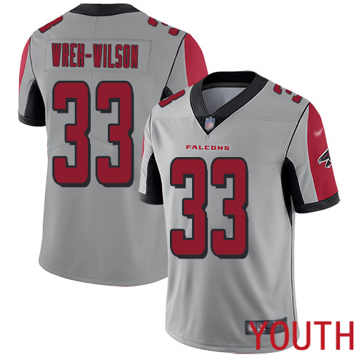 Atlanta Falcons Limited Silver Youth Blidi Wreh-Wilson Jersey NFL Football #33 Inverted Legend->youth nfl jersey->Youth Jersey